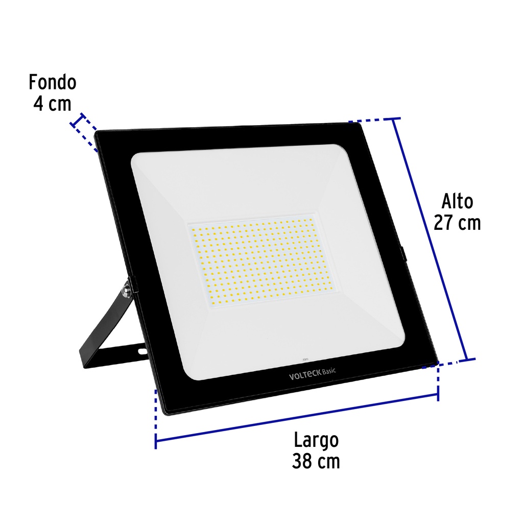 REF-406L | Reflector ultra delgado LED 200 W luz de día, Volteck Basic
