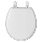 AAWC-40B | Asiento redondo acojinado para WC, cerrado, blanco, Foset