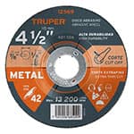 ABT-556 | Disco Tipo 42 de 4-1/2' x 3.2 mm para corte de metal, Truper
