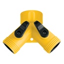 AD-2P | Conector 'Y' 3/4' plástico para manguera, Pretul