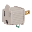 AD-32G | Bolsa con 2 adaptadores 3 a 2 grises, Volteck