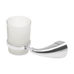 AEA-71 | Portavaso cepillero metálico con vaso de vidrio, Foset Aero