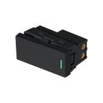 APSE-ELN | Interruptor de 3 vías negro de 1 módulo, línea Lisboa