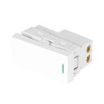 APSE-LB | Interruptor sencillo blanco de 1 módulo, línea Lisboa