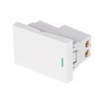 APSE15-ELB | Interruptor de 3 vías blanco de 1.5 módulos, línea Lisboa