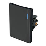 APSE3-EEN | Interruptor de 3 vías, 3 módulos, línea Española, negro