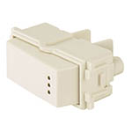 APSEP-EI | Interruptor de 3 vías con luz piloto, línea Italiana, marfil