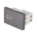 APTI15-LA | Interruptor timbre acero inox de 1.5 módulos, línea Lisboa