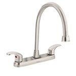 AQF-82N | Mezcladora satín 8' para lavabo, cuello largo, palanca,Foset