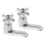 AQI-11 | Juego de 2 llaves individuales para lavabo, cruceta, Aqua