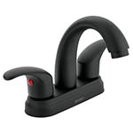 AQM-52M | Mezcladora negro mate 4' p/lavabo, nariz curva, palanca,Aqua