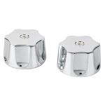 AQMM-80 | Jgo 2 piezas manerales chicos, hexagonal, metálicos, Aqua