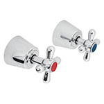 AQMR-61 | Juego de 2 manerales grandes, cruceta, cromo, Foset Aqua