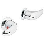 AQMR-62 | Juego de 2 manerales grandes, palanca, cromo, Foset Aqua