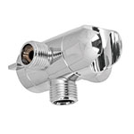 AR-04 | Desviador de 3 vías para brazo con soporte, cromo, Riviera