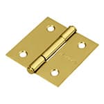 BC-201P | Bisagra cuadrada 2' acero latonado, cabeza plana, Hermex