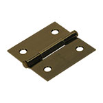 BC-202P | Bisagra cuadrada 2', latón antiguo, cabeza plana, Hermex