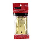 BC-301PB | Bolsa c/2 bisagras cuadradas de 3', latonado, cabeza plana