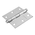 BC-303R | Bisagra cuadrada 3', cromo mate, cabeza redonda, Hermex