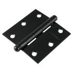 BC-306R | Bisagra cuadrada 3', acero negro, cabeza redonda, Hermex