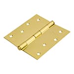 BC-401PP | Bisagra cuadrada, 4', acero latonado, cabeza plana, Basic