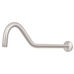 BCH-720N | Brazo y chapetón tipo gancho para regadera, 50 cm, satinado