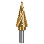 BES-12X | Broca escalonada titanio 12 escalones 3/16' a 7/8', Expert