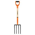 BJ-4PC | Bieldo T-2000 para jardín, 4 dientes cuadrados, mgo 28'