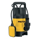 BOS-1SPP | Bomba sumergible plástica 1 HP para agua sucia, Pretul