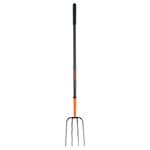 BPJ-4M | Bieldo para paja, 4 dientes, mango de acero 48', Truper