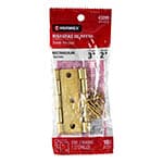 BR-301B | Bolsa con 2 bisagras rectangulares 3', acero latonado