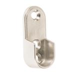 BTO-5 | Brida niquelada para tubo ovalado de clóset, Hermex