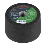 C-1284-PI | Copa desbaste de piedra 3-5/32' grano 80, eje 5/8-11, Truper