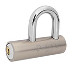 CA-109Q | Candado de acero, 109mm, gancho corto, llave de puntos