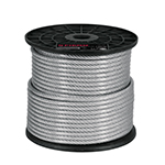 CAB-1/4FX | Metro cable flexible 1/4' acero 7x19 recubierto PVC, 75 m
