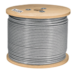 CAB-1/4RX3 | Metro de cable rígido 1/4' acero 7x7 recubierto PVC, 300 m
