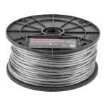 CAB-1/8RX | Metro de cable rígido 1/8' acero 7x7 recubierto PVC, 75 m