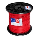 CAB-10R-500 | Metro de cable THHW-LS 10 AWG rojo en carrete de 500 m