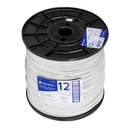 CAB-12B-500 | Metro de cable THHW-LS 12 AWG blanco en carrete de 500 m