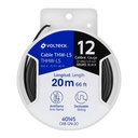 CAB-12N-20 | Carrete con 20 m de cable THHW-LS 12 AWG negro, Volteck
