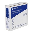 CAB-14B | Rollo de 100 m de cable THHW-LS 14 AWG blanco, Volteck