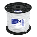 CAB-14B-500 | Metro de cable THHW-LS 14 AWG blanco en carrete de 500 m