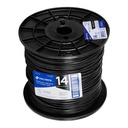 CAB-14N-500 | Metro de cable THHW-LS 14 AWG negro en carrete de 500 m