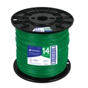 CAB-14V-500 | Metro de cable THHW-LS 14 AWG verde en carrete de 500 m