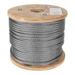 CAB-5/16R | Metro de cable rígido 5/16' de acero 7x7 hilos, 75 m, Fiero