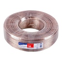 CABO-18P | Rollo de 100 m cable polarizado transparente p/bocina 18 AWG