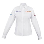 CAM-BCO-DLM | Camisa blanca para dama, manga larga talla M, Truper