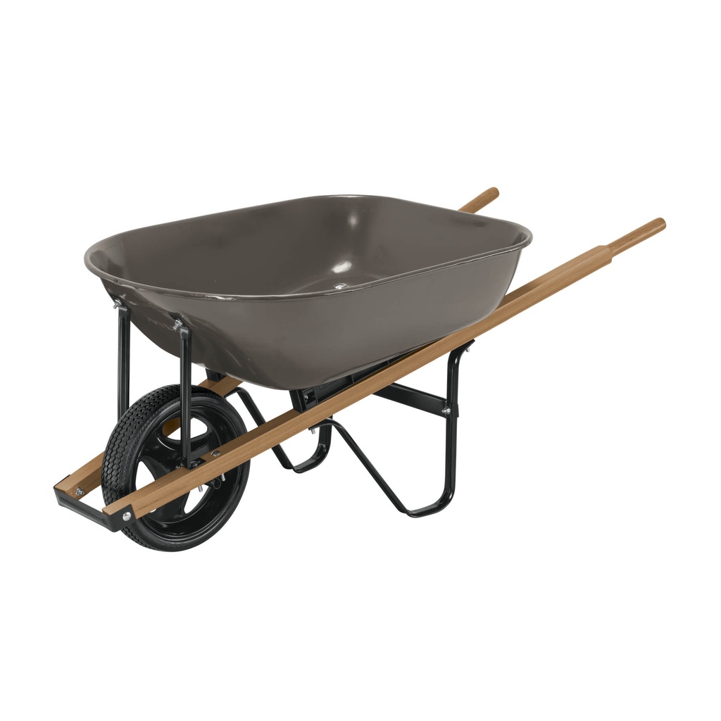 CAP-5WFFG | Carretilla 5.5ft3 gris Imponchable bastidores madera, Pretul