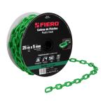 CAPL-5V | Metro de cadena de 5 mm de plástico verde, carrete de 25 m