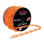CAPL-8A | Metro de cadena de 8 mm de plástico naranja, carrete de 25 m